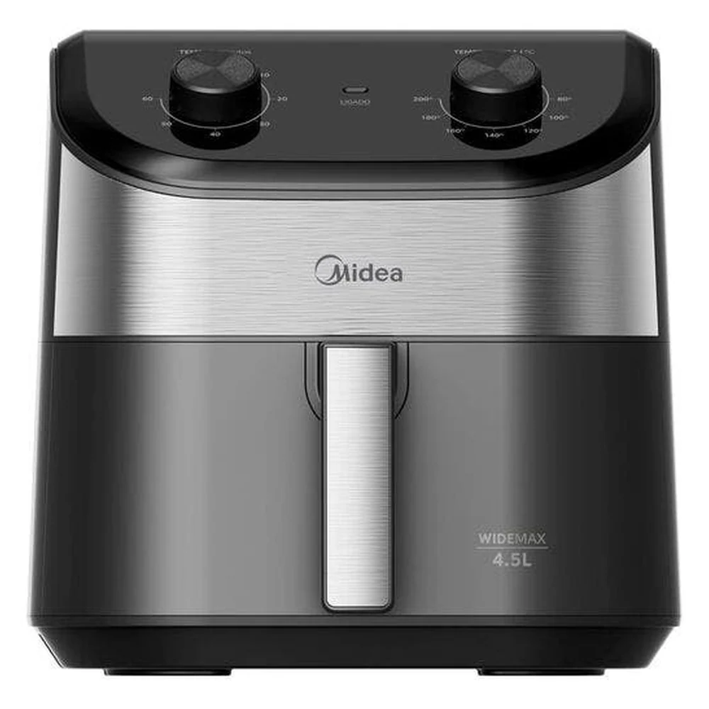 Fritadeira Air Fryer 4 5l Widemax Cyclone Preto E Inox Midea Fwm45p2 - 220v