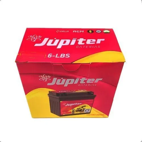 Bat. Júpiter Moto 6lbs Gel Amg Titan Fan Biz Bros Nxr 6ah