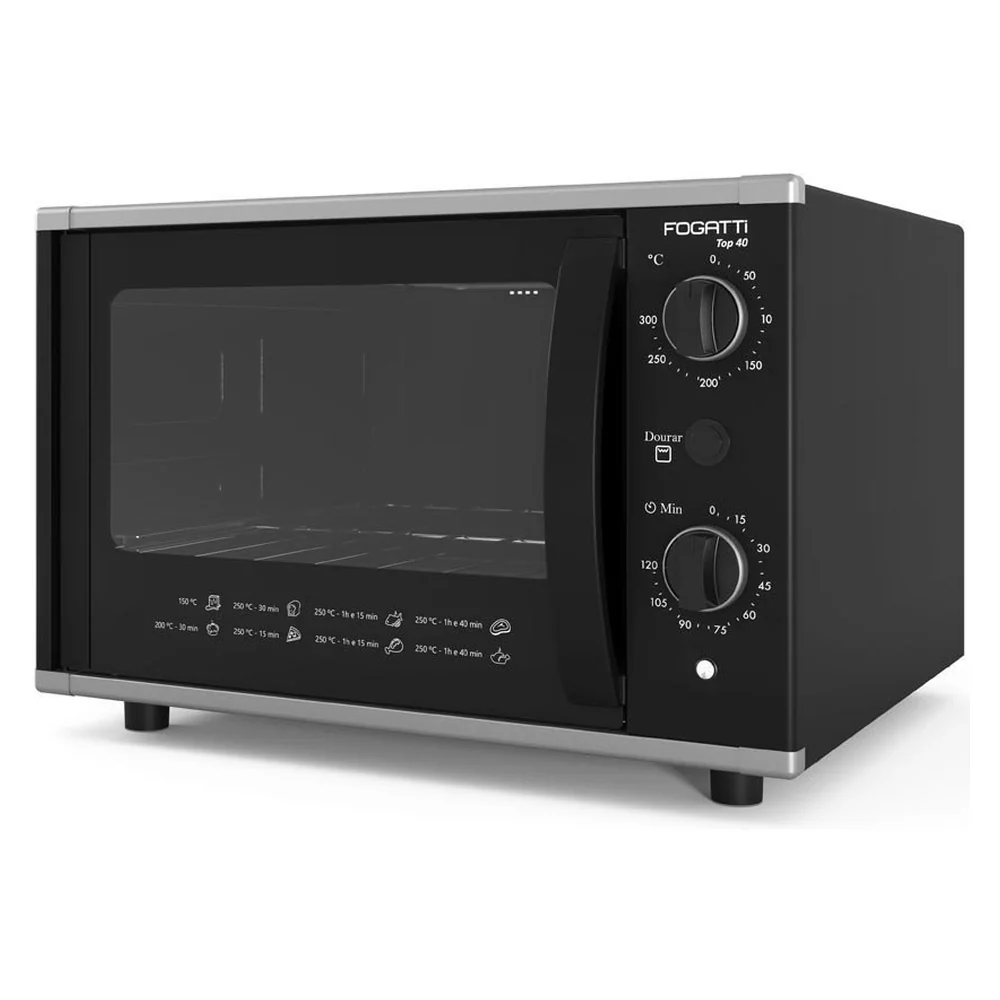 Forno El&eacute;trico de Bancada 40 Litros Fogatti Top 40 Black