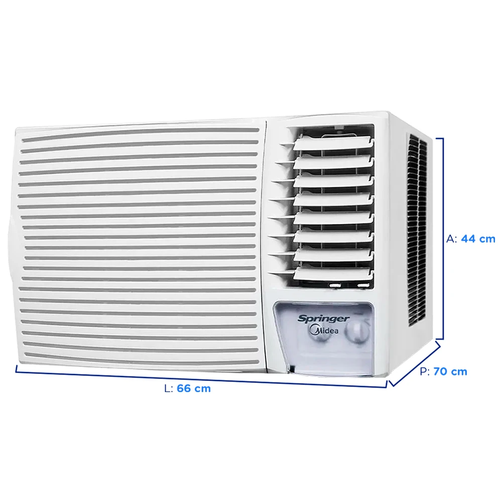Ar-Condicionado Janela 20.000 BTUs ZCK215BB Mecânico Springer Midea Frio