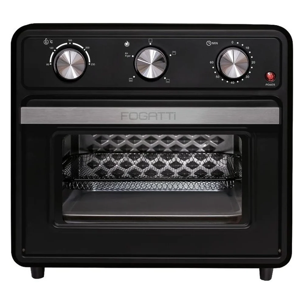 Forno Eletrico Air Fryer Fogatti 22L Preto 127V