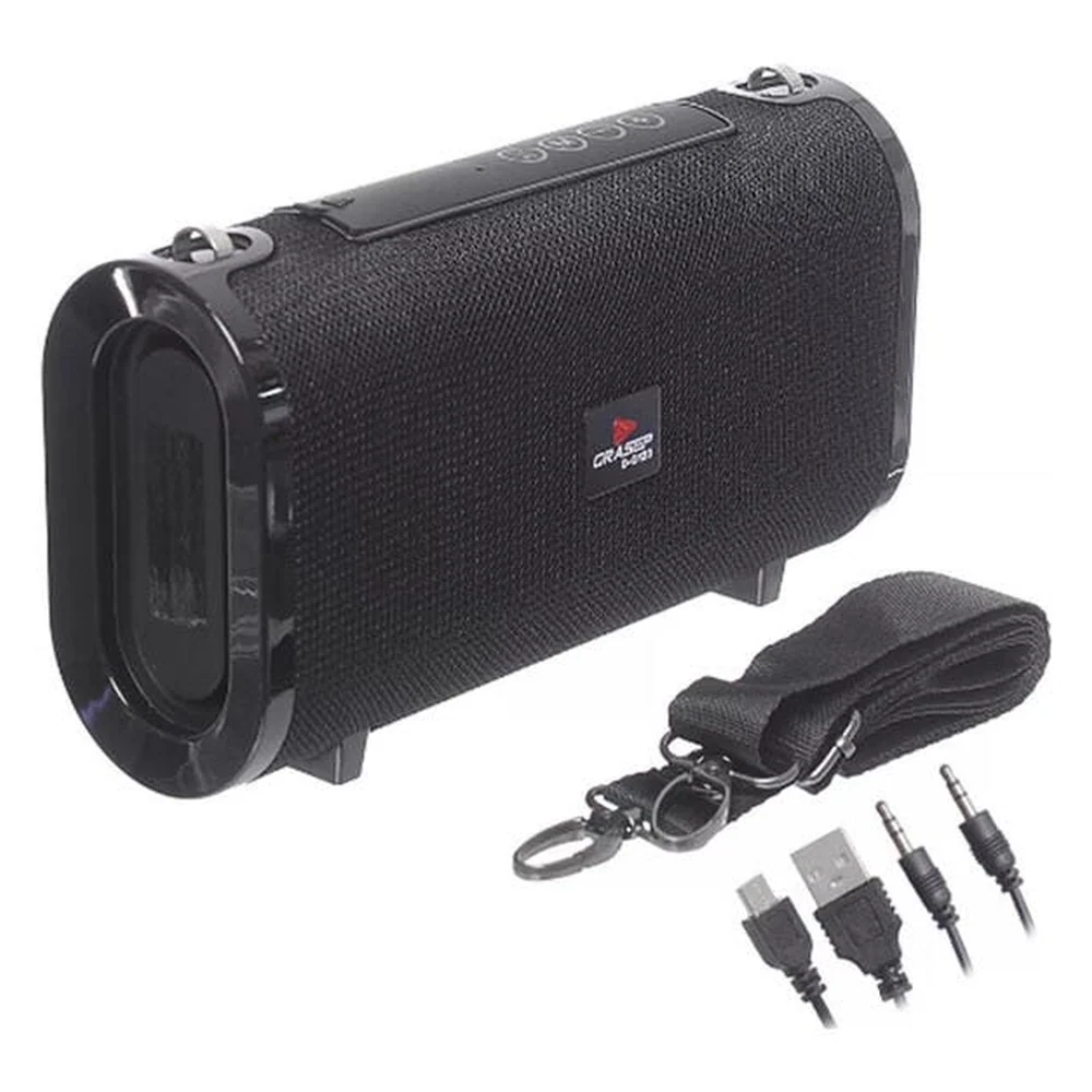 Caixa De Som Bluetooth C/ Cabo P2 Portátil Usb Tws