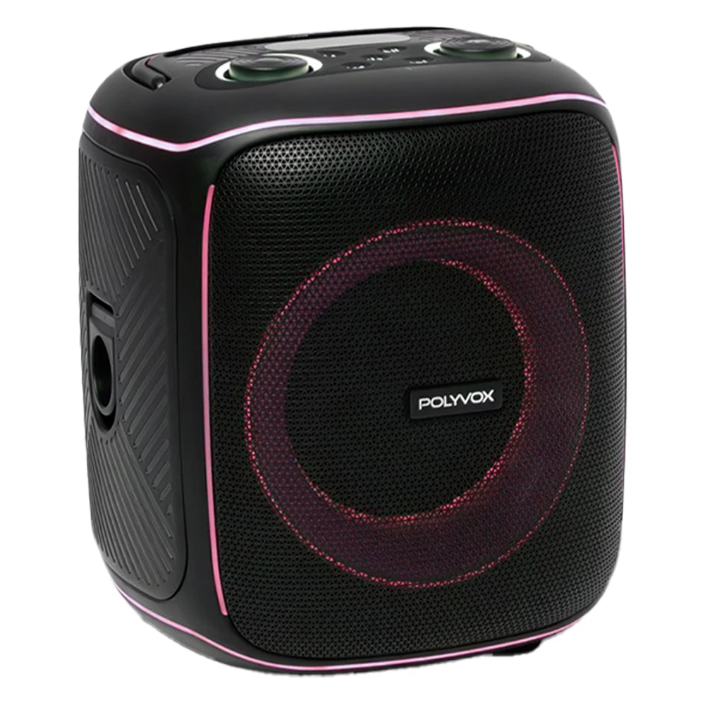 Caixa de Som Portátil Polyvox XK-1 Bluetooth com 2 Microfones