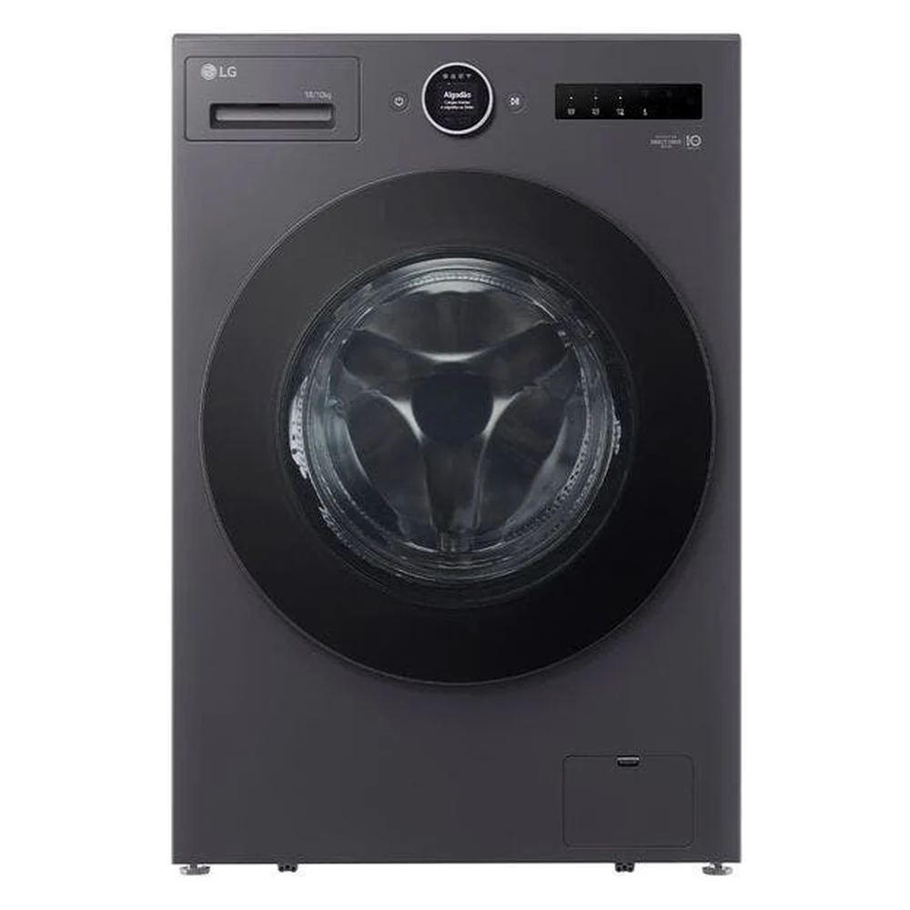 Lava E Seca Lg Smart 18kg Inox Look Com Inteligência Artificial Aidd™ Wd18sv2s6ba