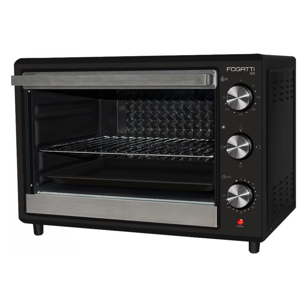 Forno El&eacute;trico de Bancada 50 Litros Fogatti Black i50