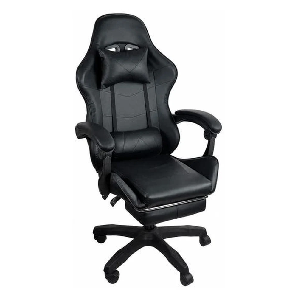 Cadeira Gamer Stillus Ergonômica Oficial Preta com Apoio para Pés para PC e Home Office