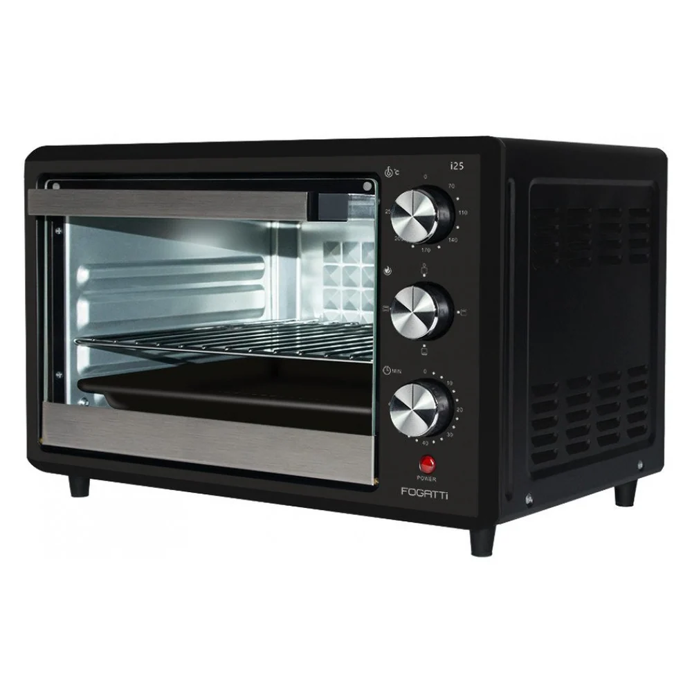 Forno El&eacute;trico de Bancada 25 Litros Fogatti Black i25
