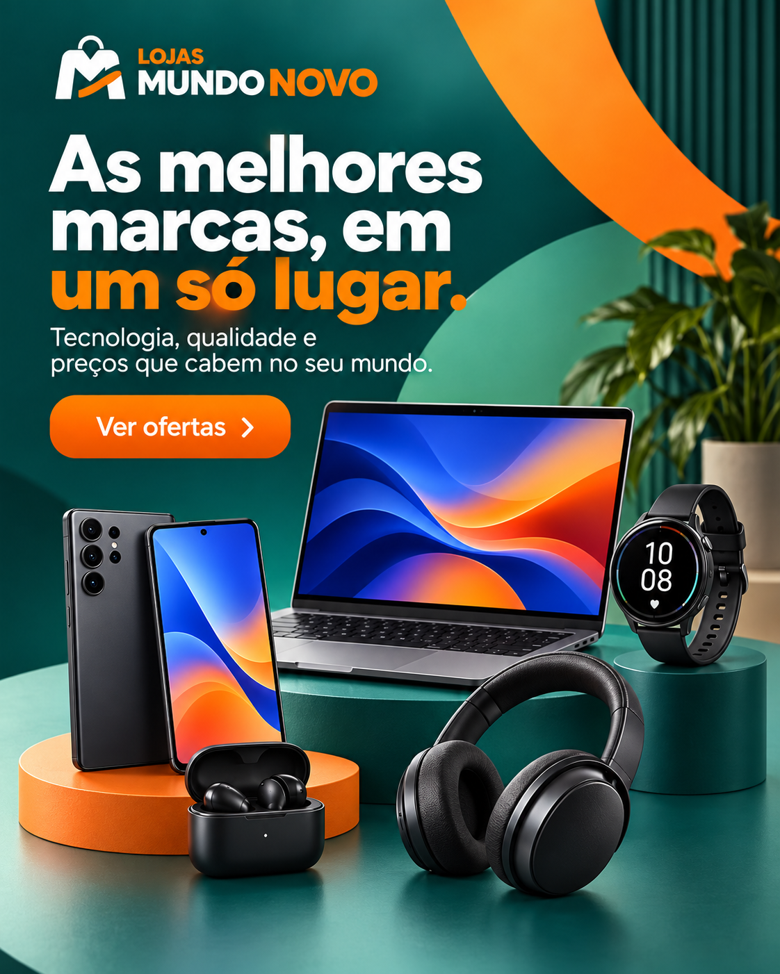 As melhores marcas de tecnologia em um só lugar nas Lojas Mundo Novo
