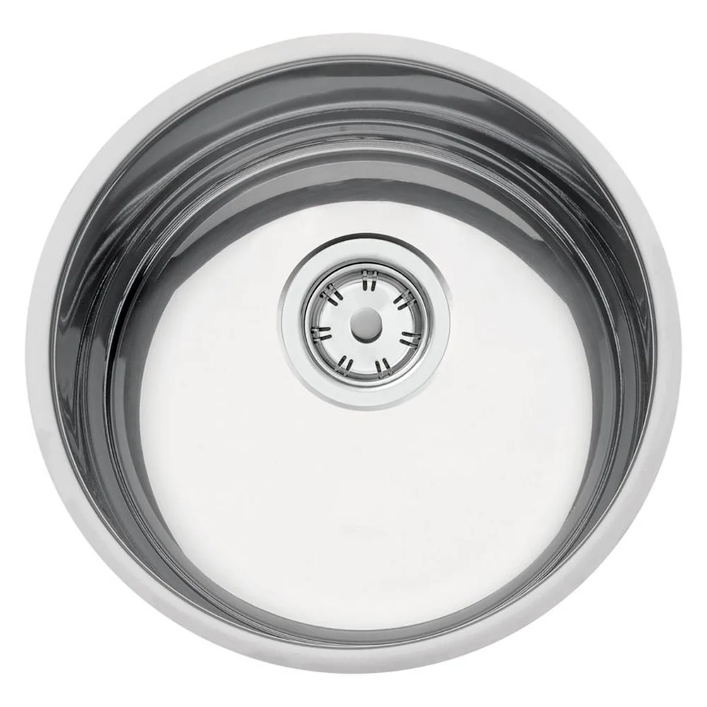 Cuba de Embutir Tramontina Luna 30 BL Standard em Aço Inox Polido 30 cm com Válvula