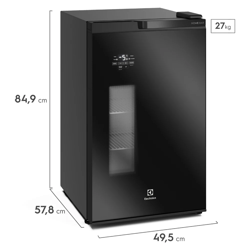 Cervejeira Electrolux Home Bar 100L Frost Free Porta de Vidro EB100