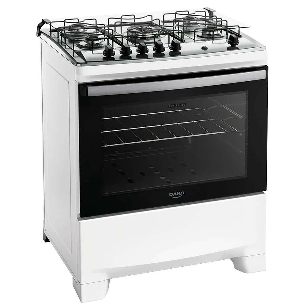 Fogão Dako Supreme 5 Bocas Automático Mesa de Inox