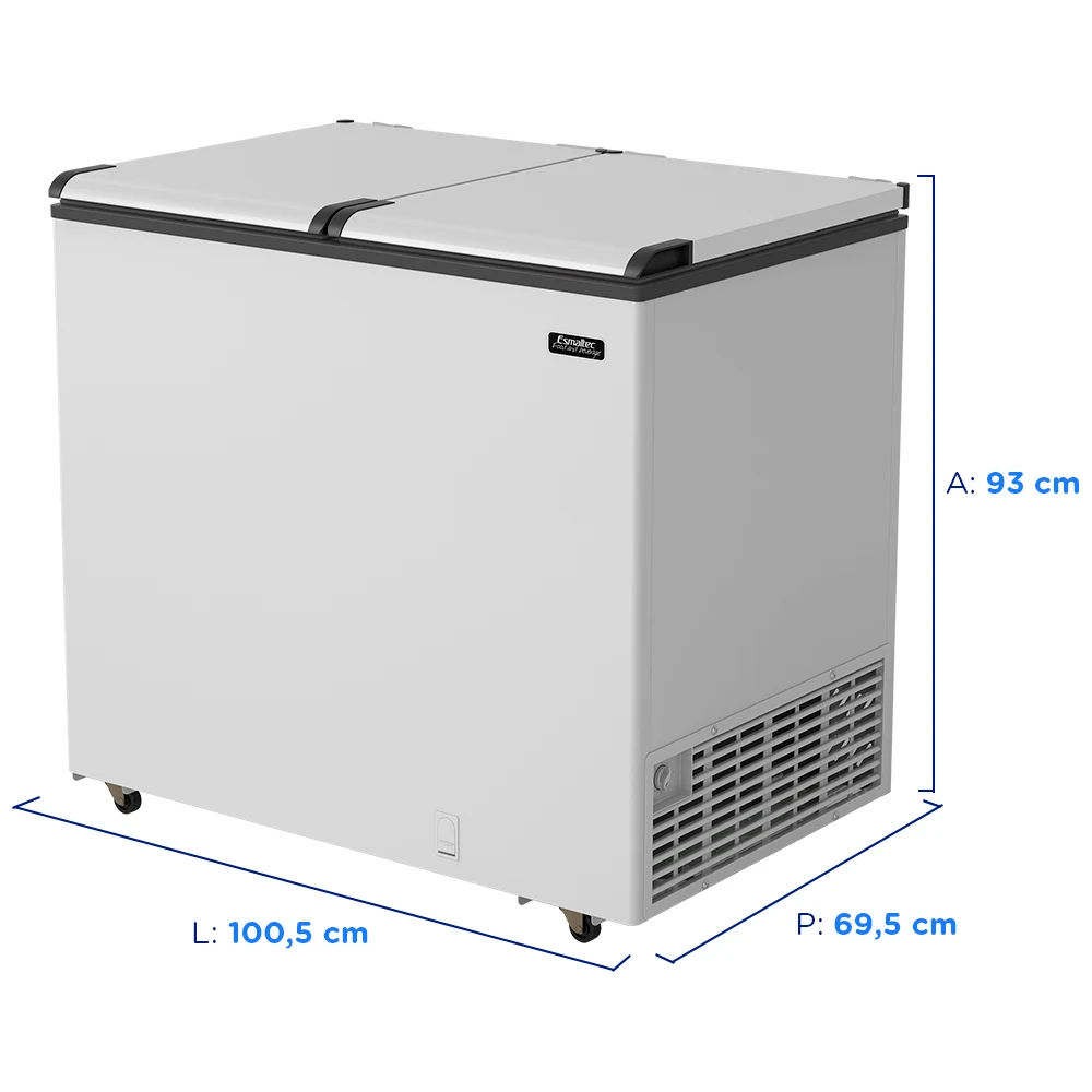 Conservador Esmaltec 325L 2 Tampas Horizontal Degelo Manual ECH350