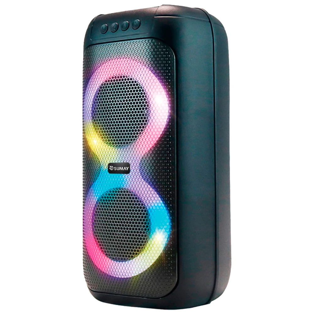 Caixa de Som Portátil Sumay Slim Box 60W Bluetooth