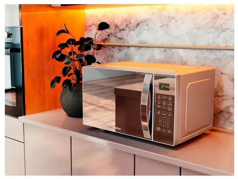 Micro-ondas Philco 28L Prata Espelhado PMO30S